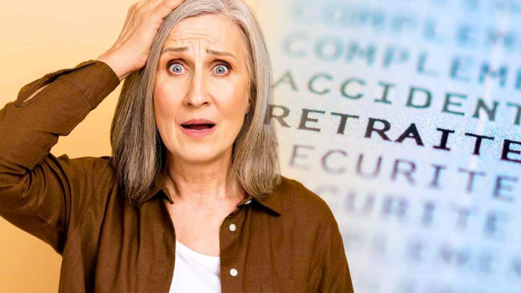 femme qui parle de sa retraite
