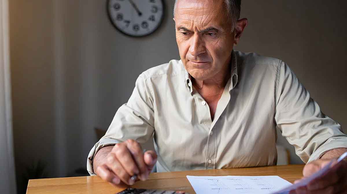 un retraité calcule