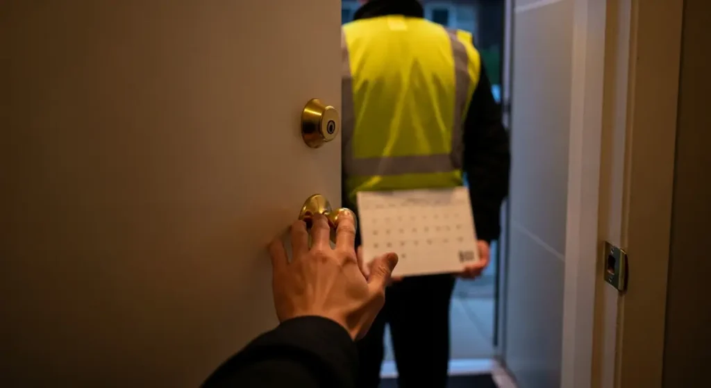 Prévenir arnaque calendrier à la porte