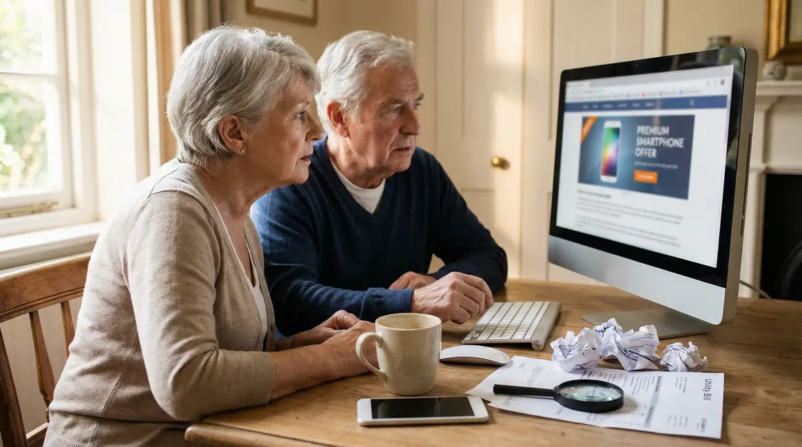 Seniors inquiets arnaque smartphone Leboncoin
