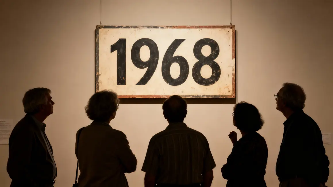 Groupe observe panneau 1968, inégalités générationnelles retraites