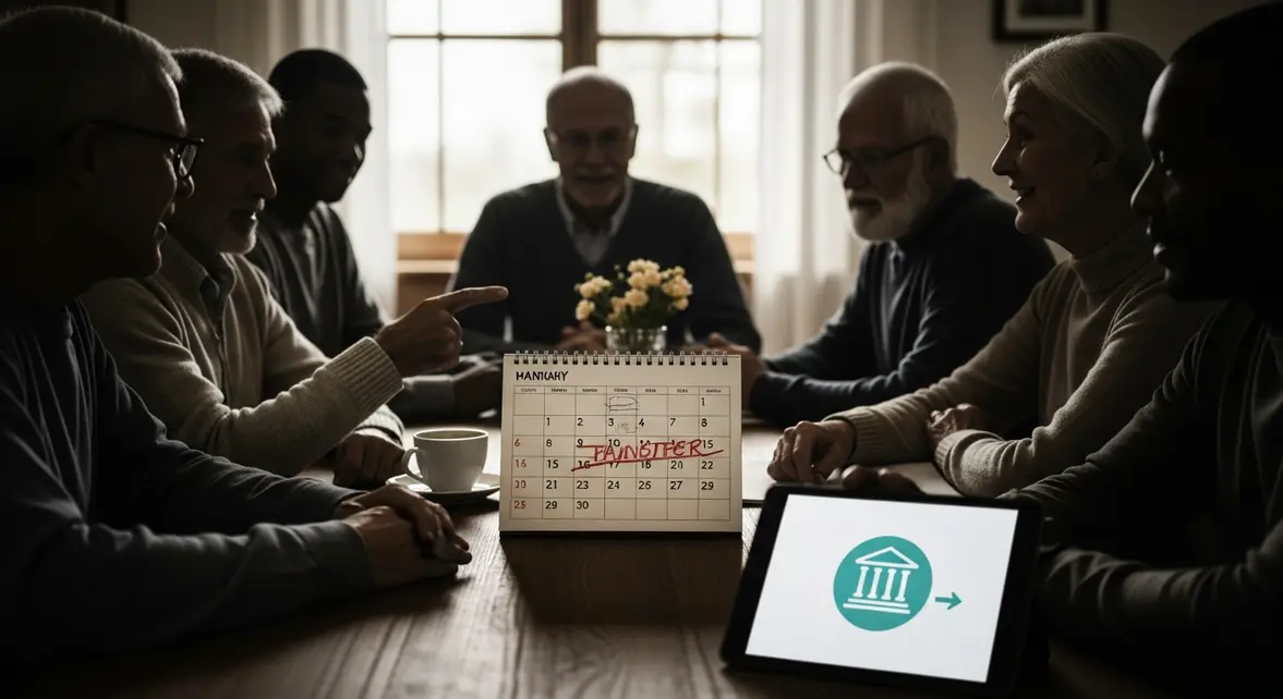 Calendrier Agirc Arrco 2026 et seniors consultant une tablette