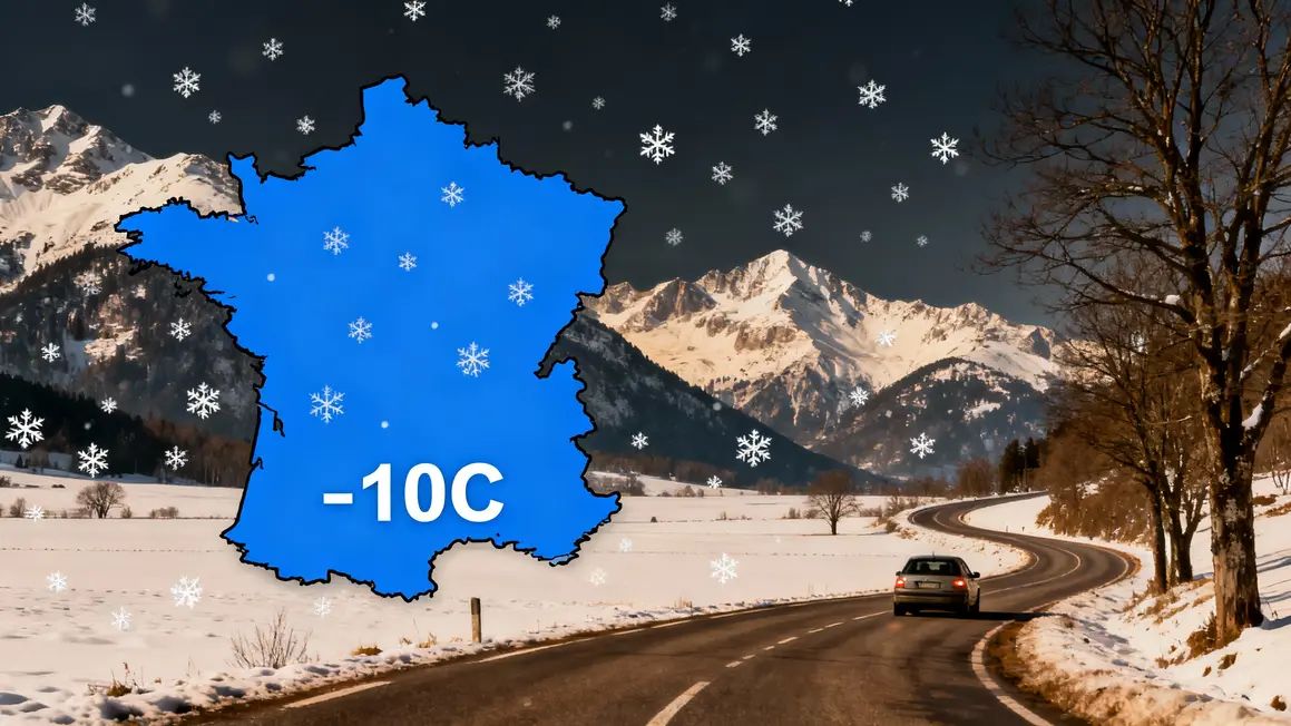 carte météo froid neige prudence France