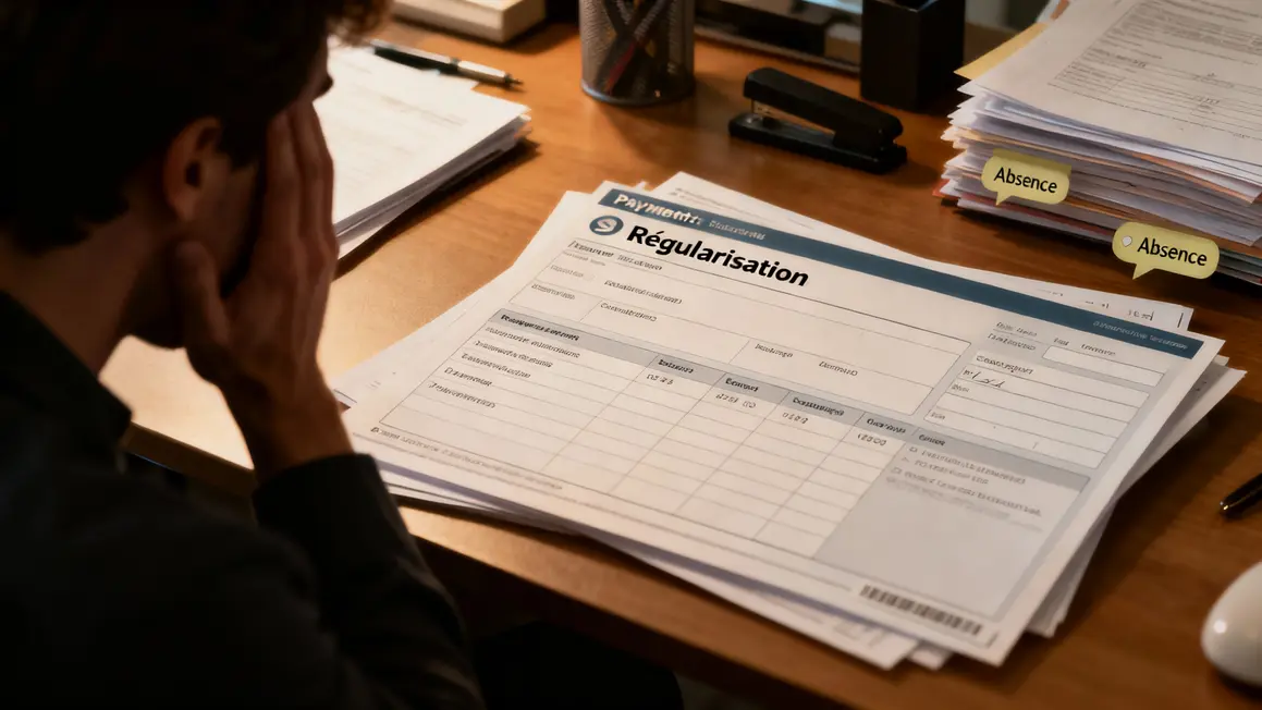 Tableau bord paiement caf msa notifications régularisation