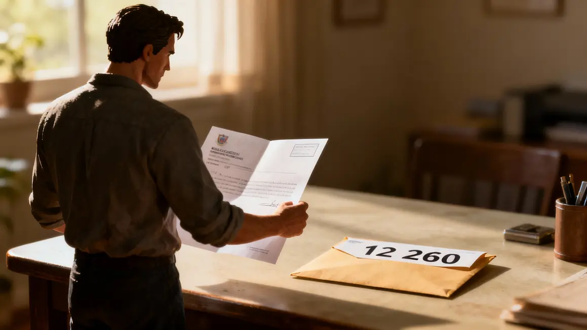homme ouvre lettre pension retraite bloque
