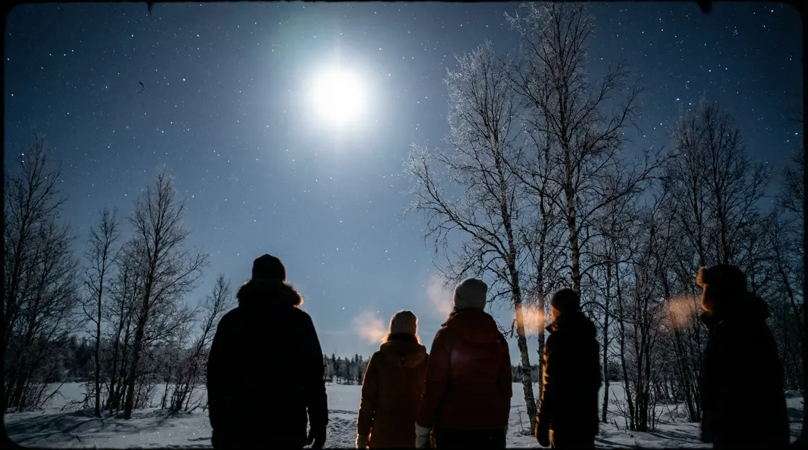 Cold Moon 2025 nuit claire lune brillante