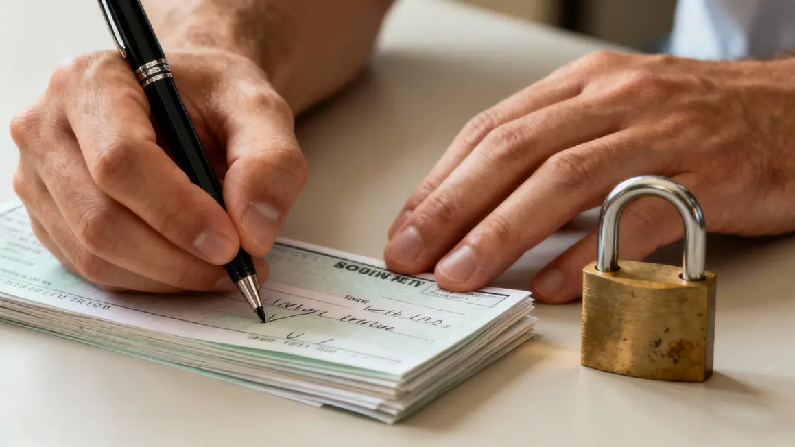 Conseils sécurité écriture chèque portable vigilance