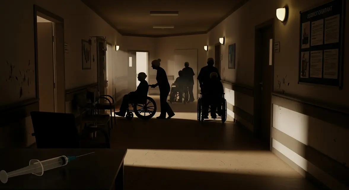 couloir Ehpad nuit vaccination grippe