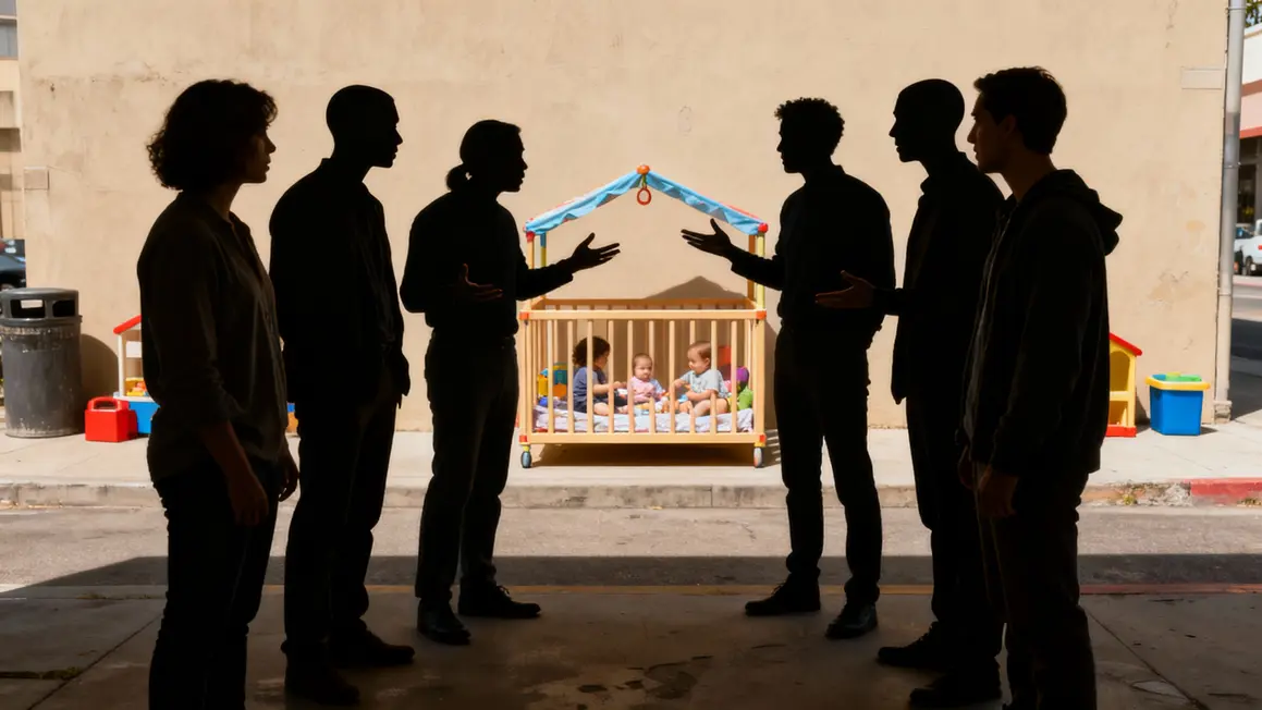 Débat crèche sans visages Bruxelles