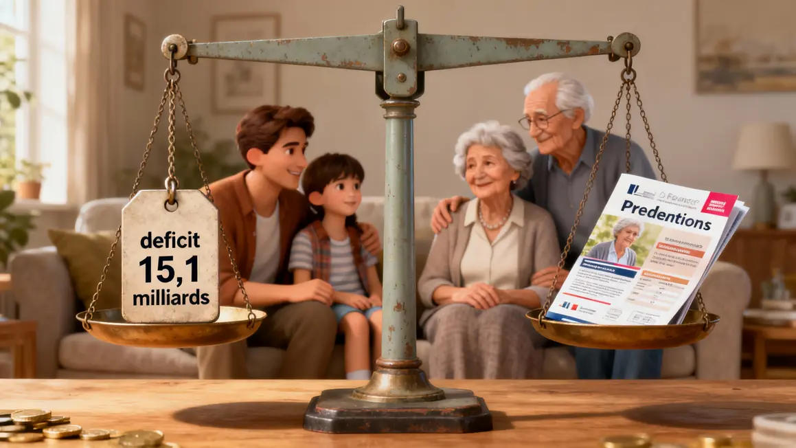 Balance déficit retraites 15,1 milliards impact sur familles