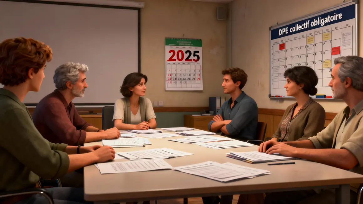 Réunion copropriété vote DPE collectif calendrier