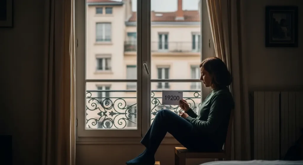 Femme seule lisant une lettre 19200 euros à Lyon