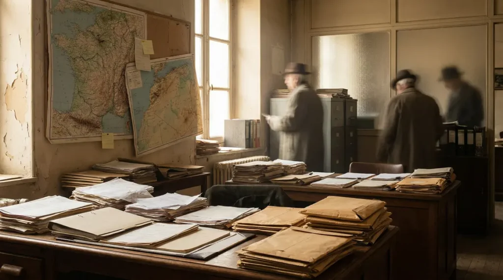 Bureau administratif dossiers retraites France Maghreb