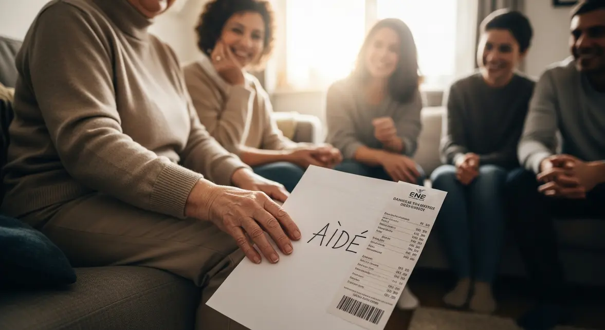 grand-mere recoit aide ehpad virement famille