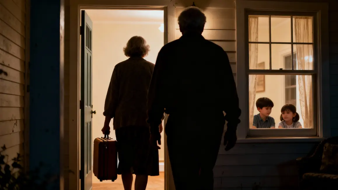 grands parents depart maison enfants