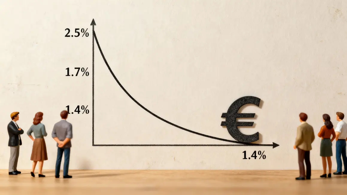 Courbe baisse taux Livret A 2026, euro