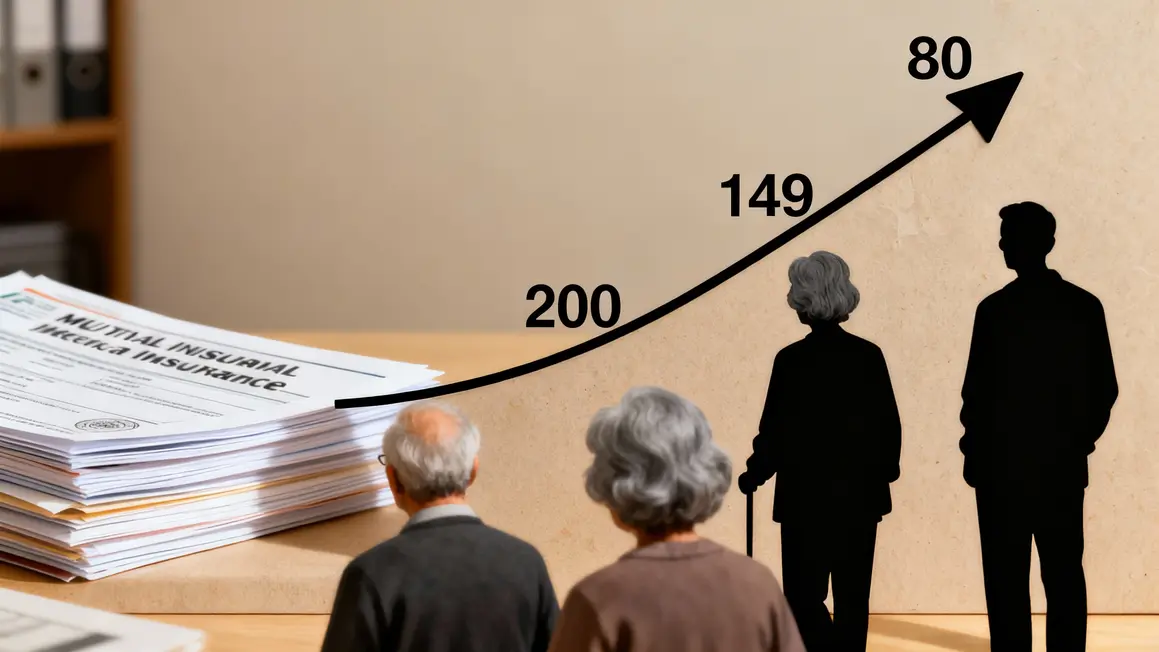 Courbe prix mutuelle seniors retraite