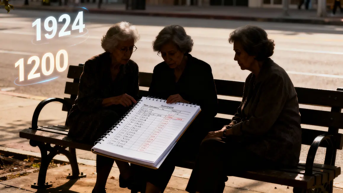 Trois femmes âgées carnet comptes retraite