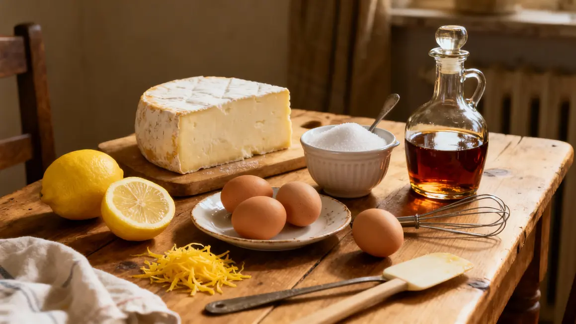 ingrédients brousse citron sucre œufs préparation gâteau