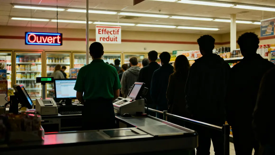file d'attente en magasin ouvert black friday effectif réduit
