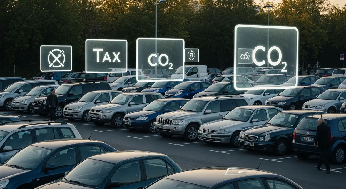 Parking SUV berlines impact malus écologique rétroactif