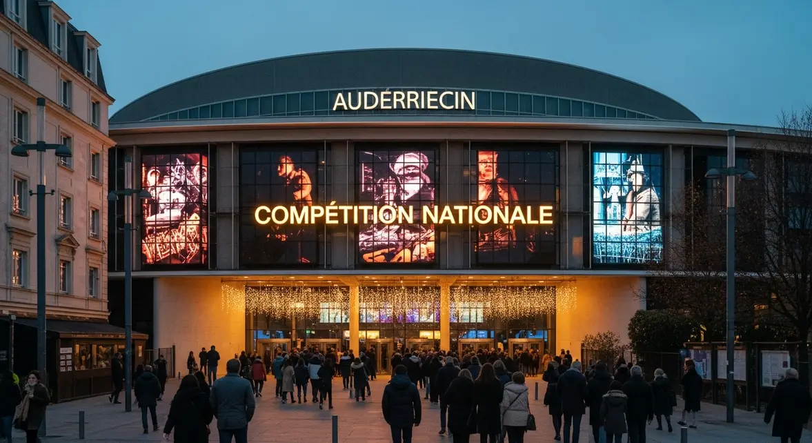 Miss France 2026 arrivee au Zenith d'Amiens moderne foule evenement