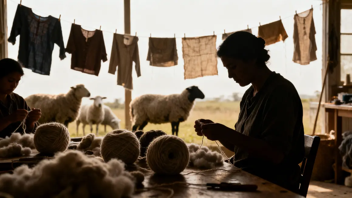 travail laine defile militante moutons silhouettes
