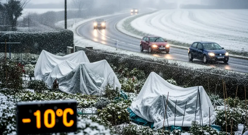 neige froide chute urgence jardin route