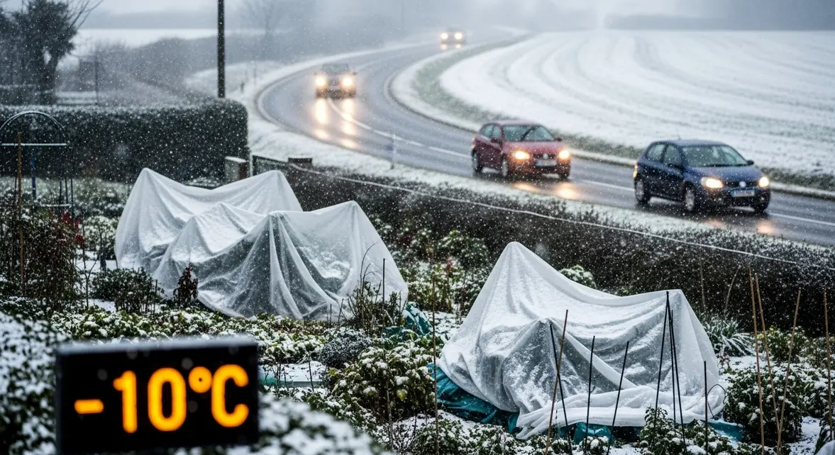 neige froide chute urgence jardin route