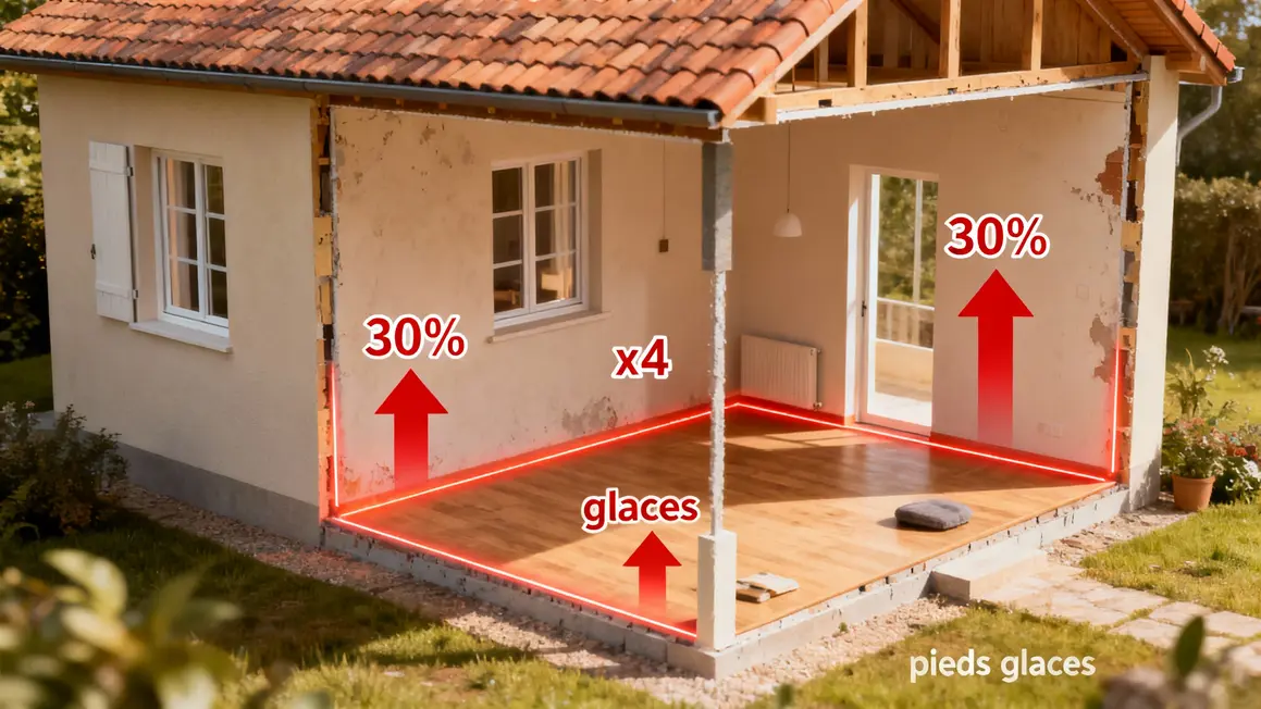 pertes chaleur isolation maison chiffres