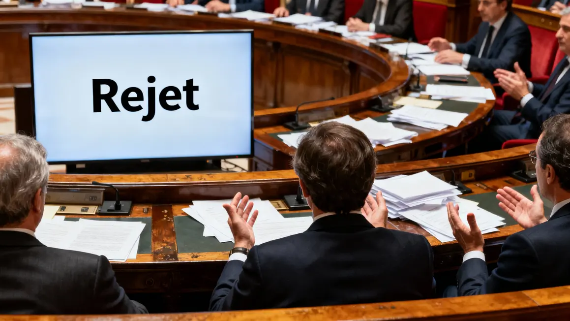 Scène bureau Sénat rejet réforme retraites