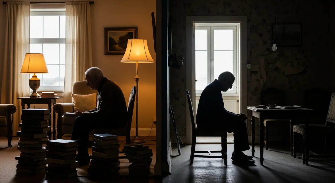 Deux seniors en contraste fortune et modestie retraite