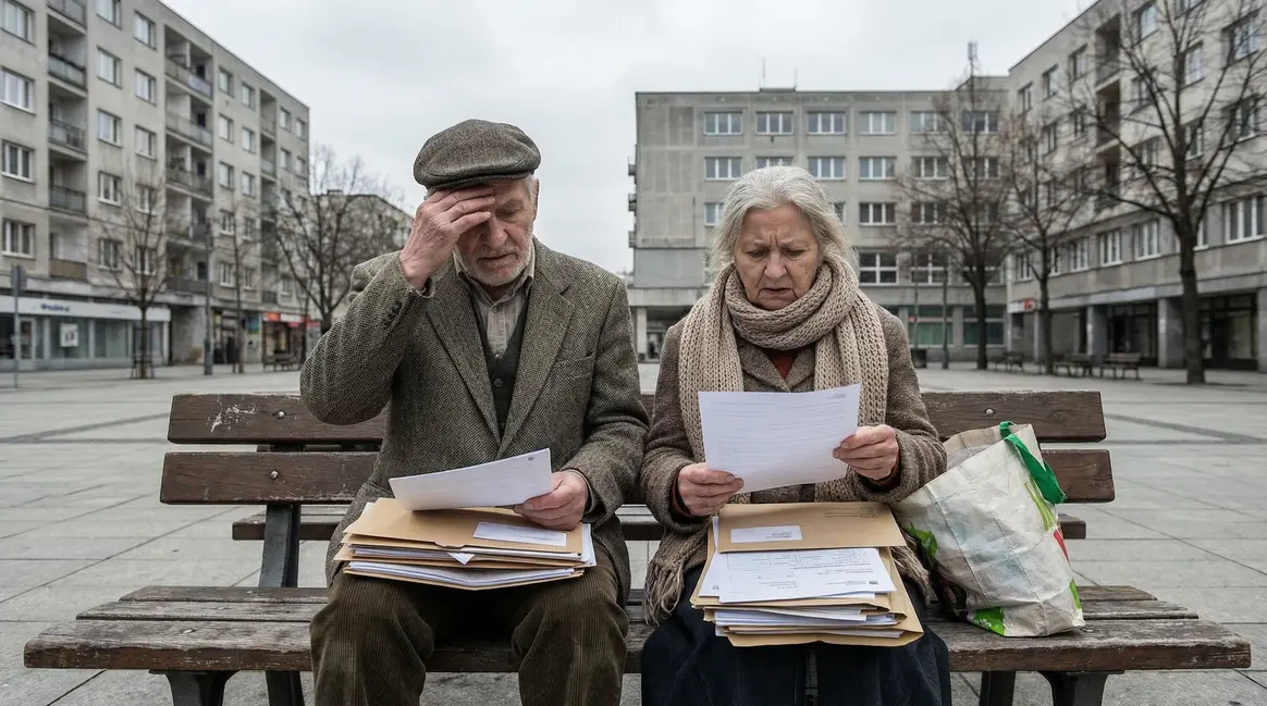 Couple âge dossiers retraite précarité sociale