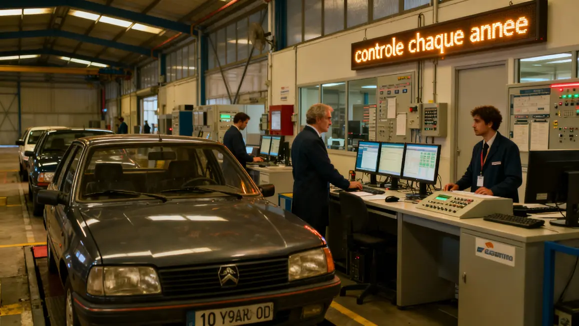 Controle technique annuel salle moderne voitures plus 10 ans