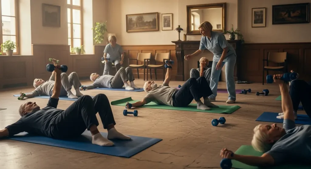 Groupe seniors pilates musculation maintien autonomie