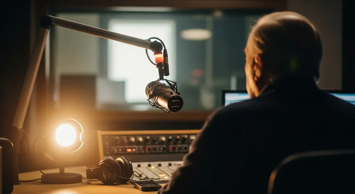 Alain Souchon en studio lors d'une interview sur la présidentielle 2027