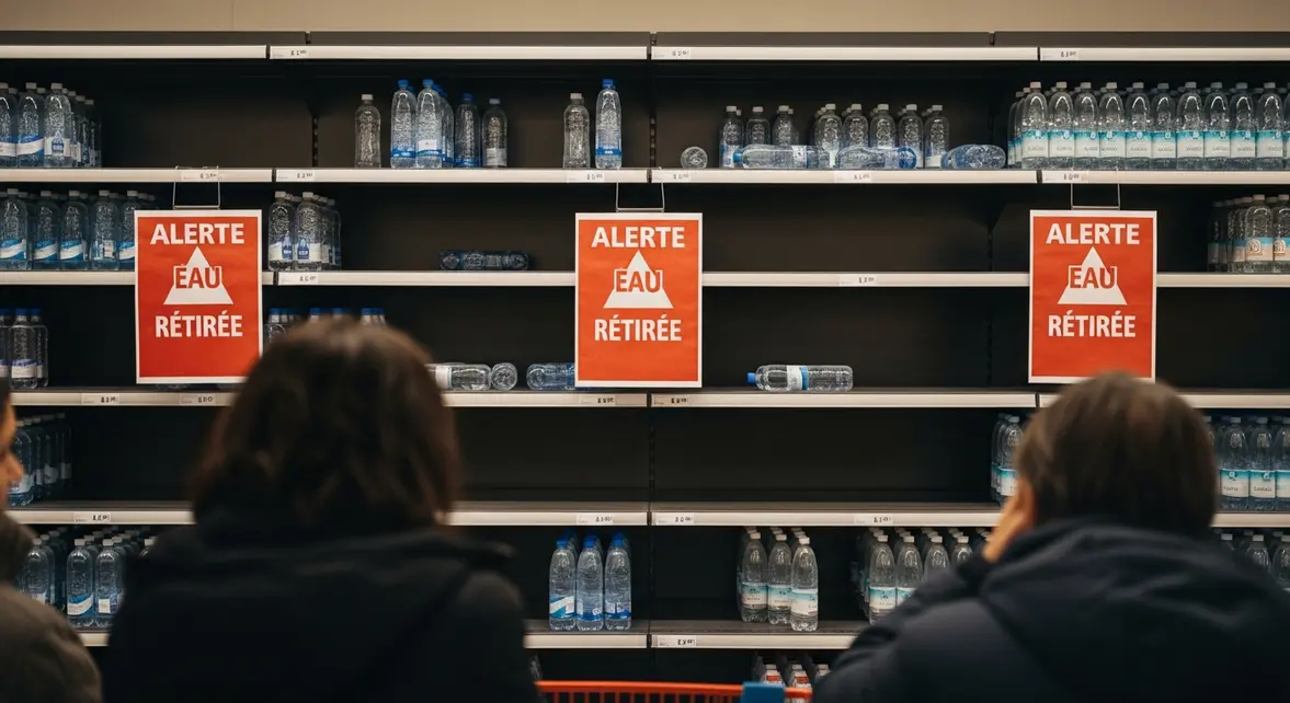 supermarché rayon eau retirée alerte rappel produit