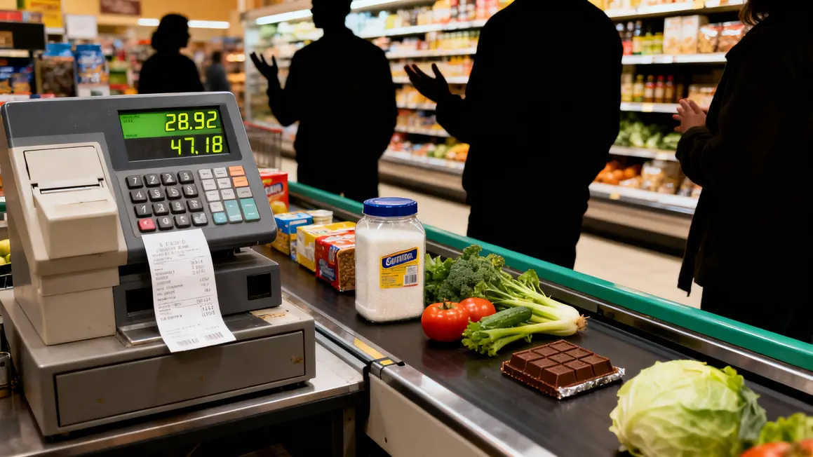 ticket de caisse supermarche prix sucre legumes chocolat