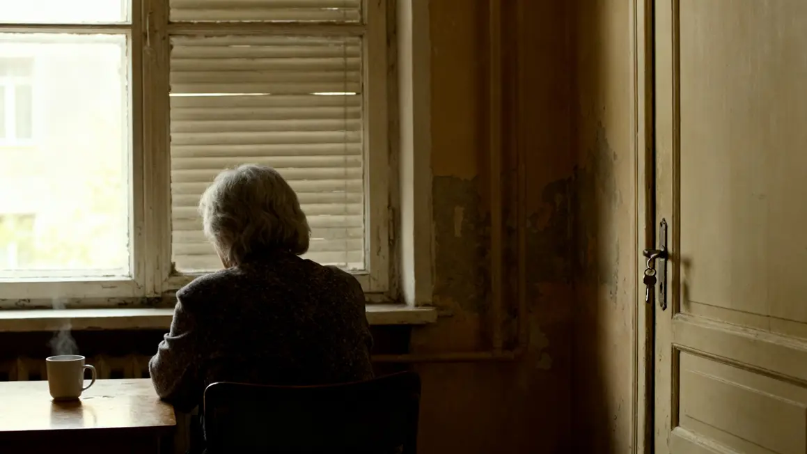 femme âgée assise seule tristesse appartement ancien
