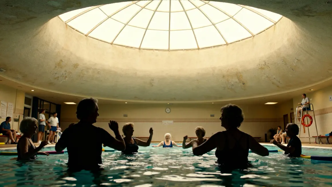 Groupe seniors aquagym piscine municipale