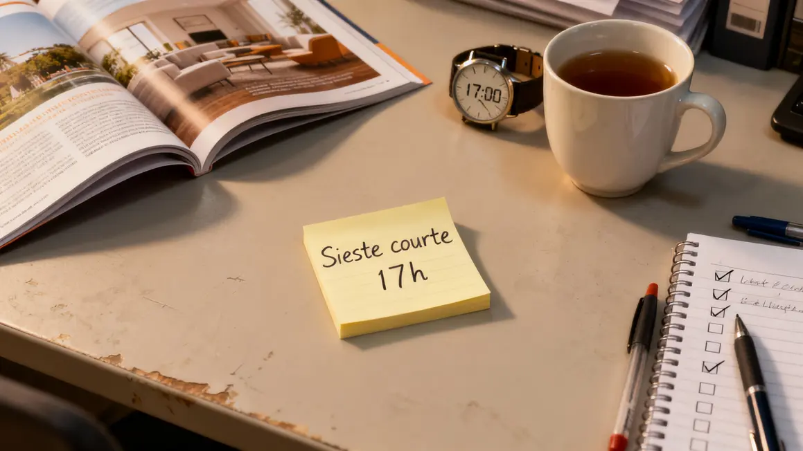 Brochure mutuelle sieste courte astuce reveillon