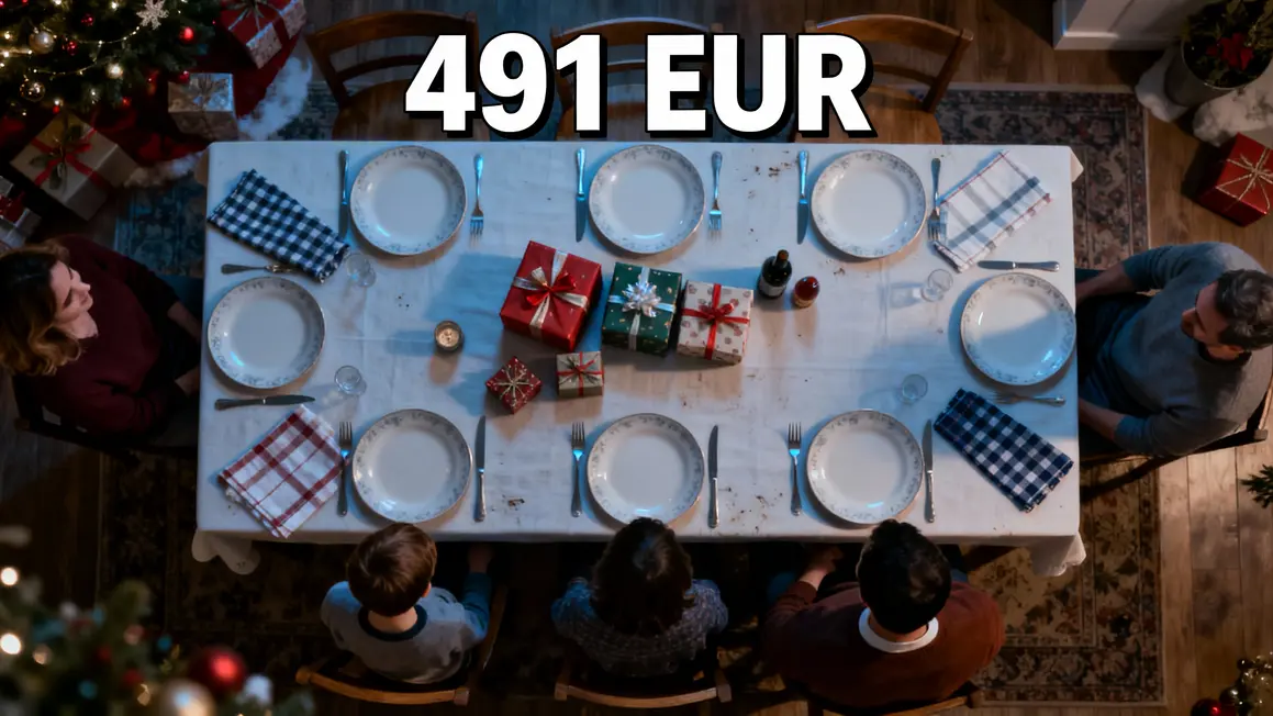 table noel simple peu cadeaux budget 491 eur