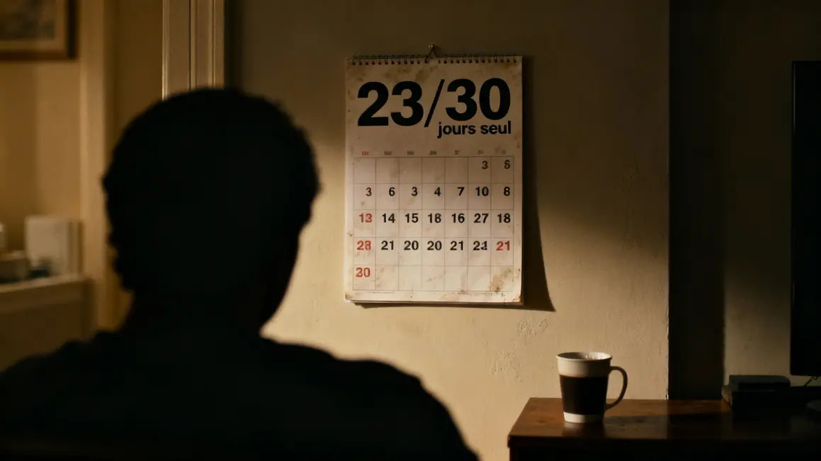 Calendrier montre solitude femme à Limoges