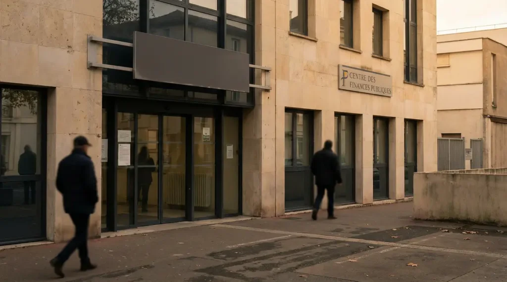 centre des impots francais ambiance confidentielle