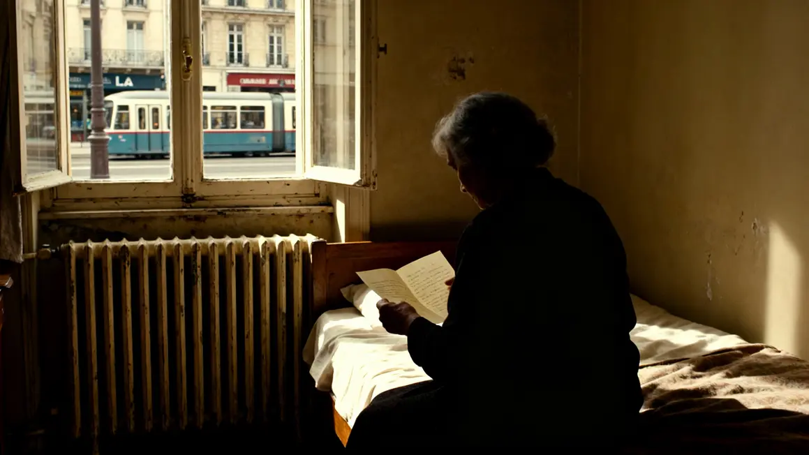 Femme âgée découvre lettre d'aide à Lille