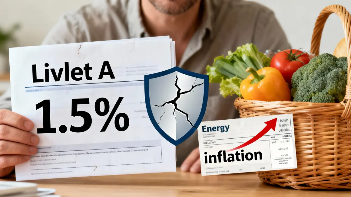 Tableau Livret A vs inflation