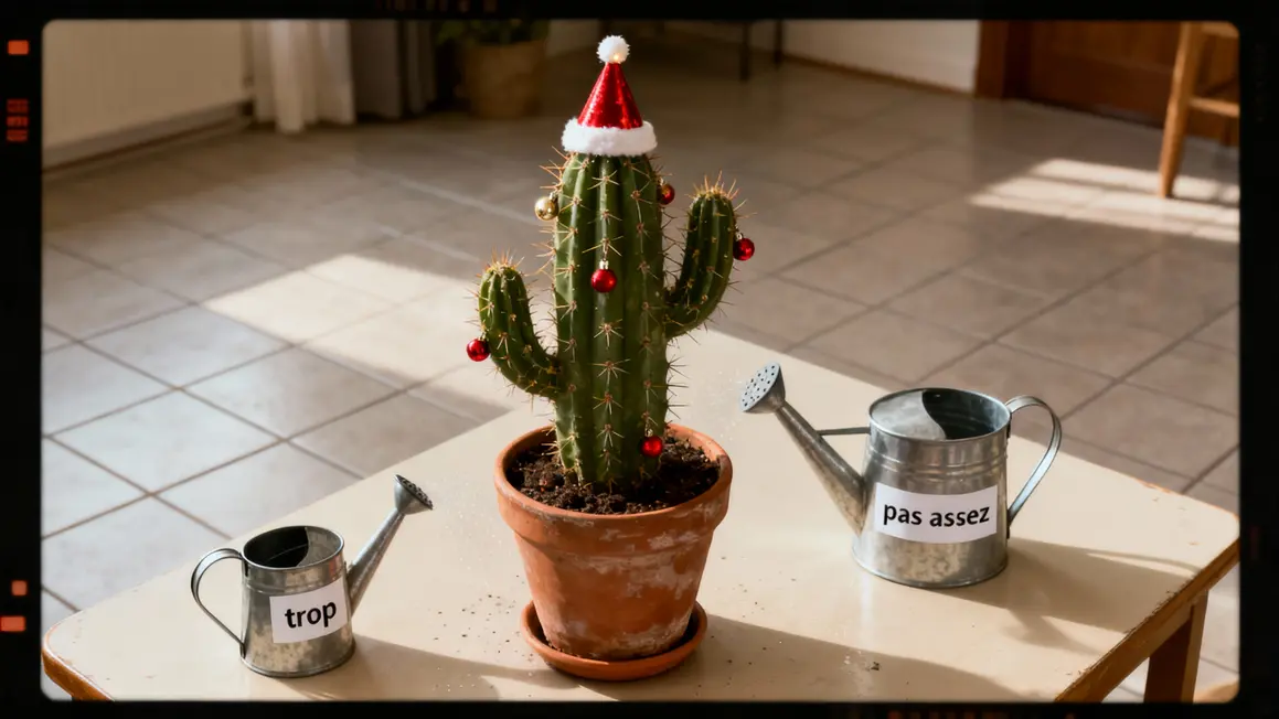 Erreur arrosage cactus de Noël entretien confus