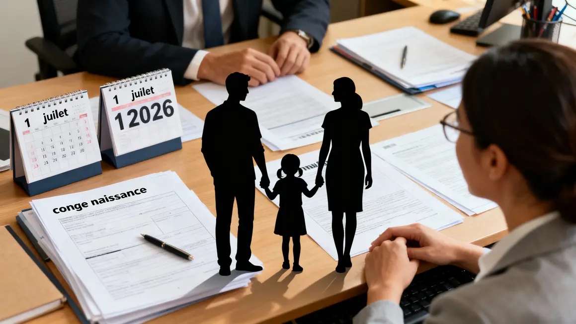 incertitude conge naissance 2026 bureau