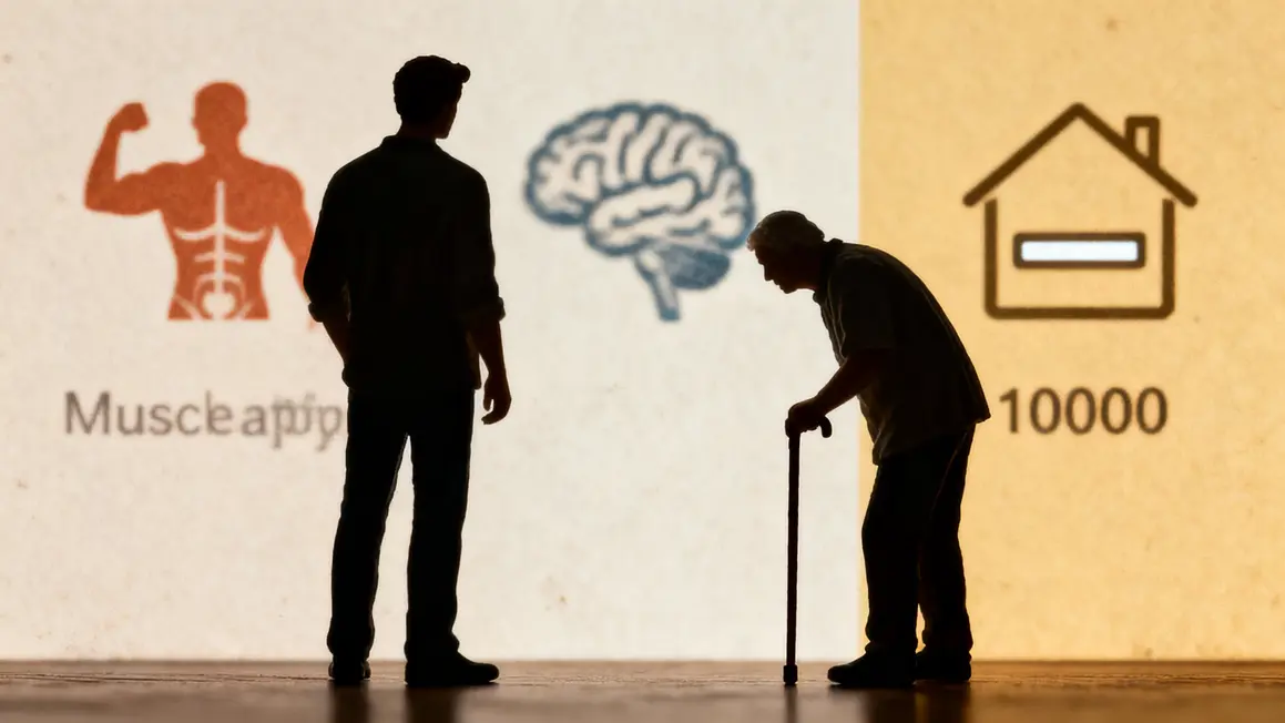 Silhouettes conséquences fatigue, perte autonomie, risques santé