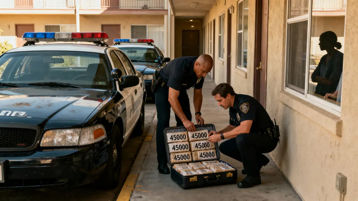 Police inspecte valise cannabis immeuble Nantes